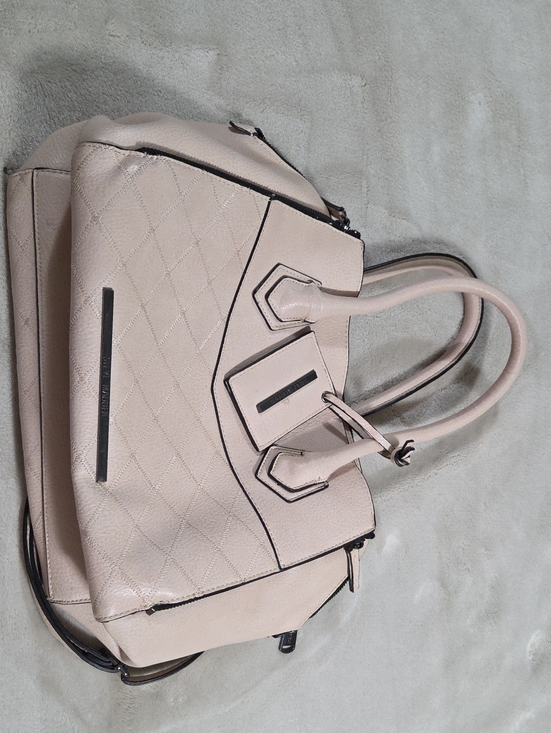 Steve Madden Handbags - Steve Madden Structured Quilt Pattern Purse in Light Blush
